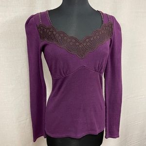 Anthropologie, C Rice 9/100 top Plum